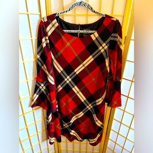 Jessica Howard Red Plaid Women's Dress, size XL, NWT